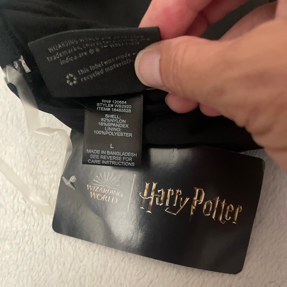 Harry Potter Hufflepuff One Piece Swimsuit Bathing Suit with Ruffle Skirt Large - Picture 2 of 4